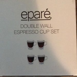 Epare Double wall expresso cup set